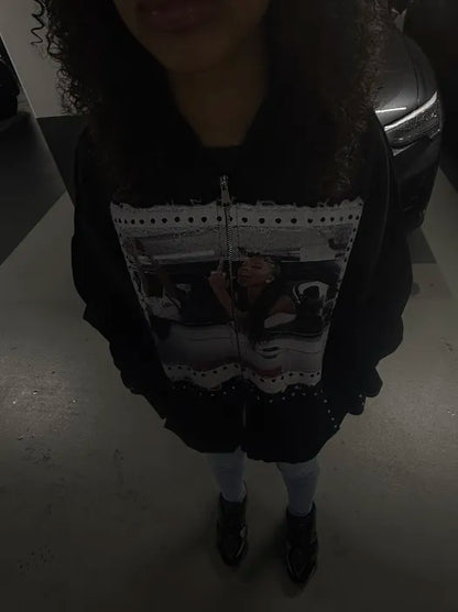 "Pretty GIrls Love Scene" zipup black